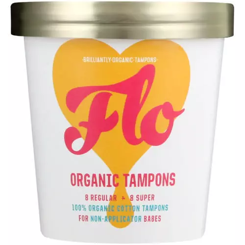 Flo Organic Cotton Non-Applicator Tampons