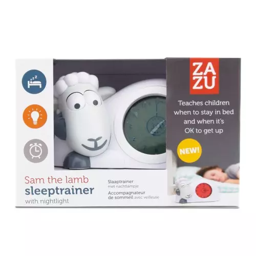 Zazu Sleep Trainer Clock & Nightlight Sam The Lamb