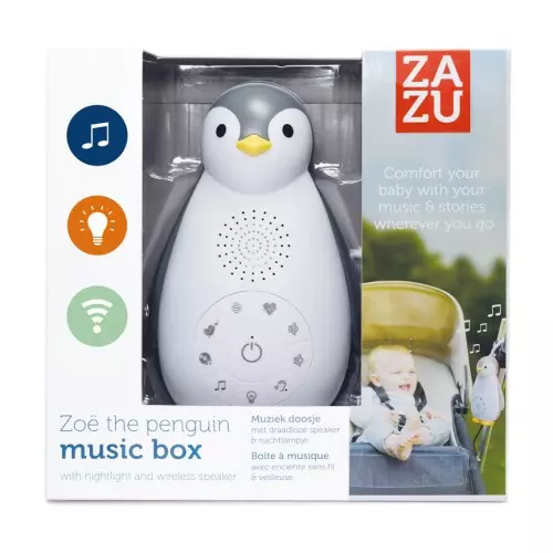 Zazu Wireless Music Box & Nightlight Zoe Penguin Zazu Wireless Music Box & Nightlight Zoe Penguin