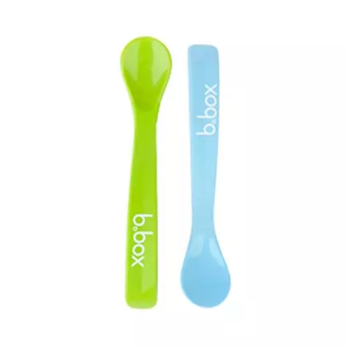 B.box Spoon Twin Pack - Green/Blue