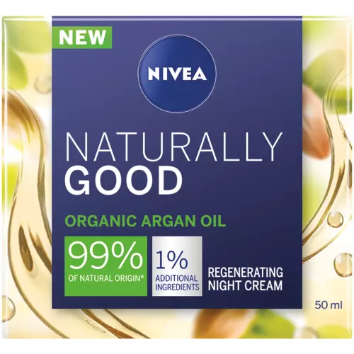 Nivea Naturally Good Night Cream Organic Argan Oil 50ml Nivea Naturally Good Night Cream Organic Argan Oil 50ml