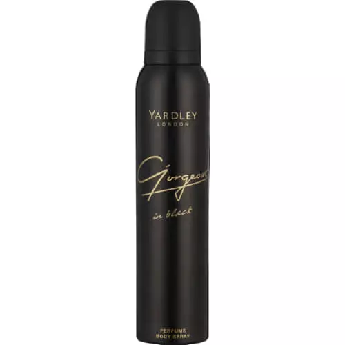 Yardley Gorgeous Body Spray Black 150ml