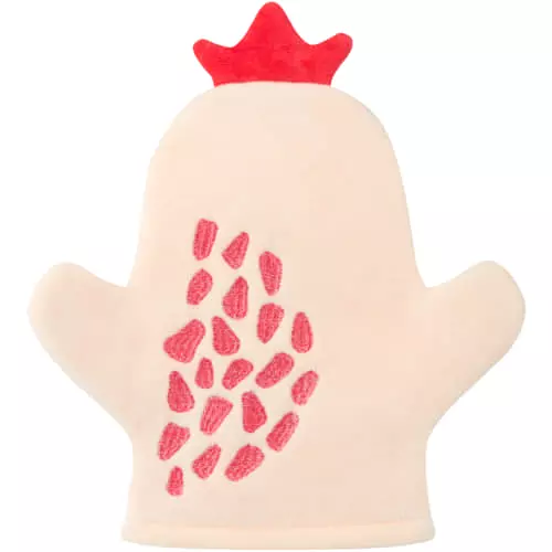 Clicks Bath Mitt Pomegranate