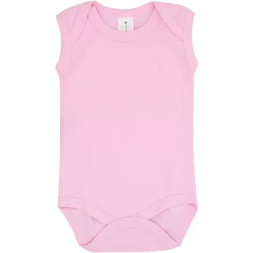 Made 4 Baby 2 Pack Sleeveless Body Vests Pink 12-18M