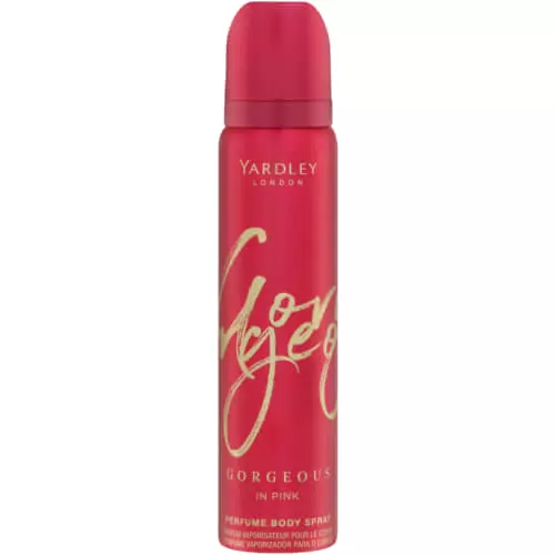 Yardley Gorgeous Perfume Body Spray In Pink 90ml