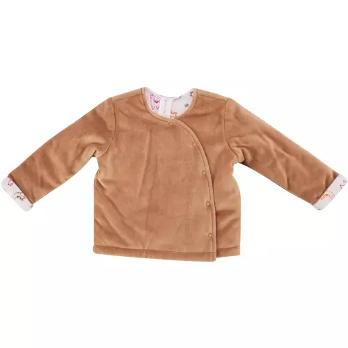 Made 4 Baby Unisex Melange Velour Jacket Oatmeal 0-3M Made 4 Baby Unisex Melange Velour Jacket Oatmeal 0-3M