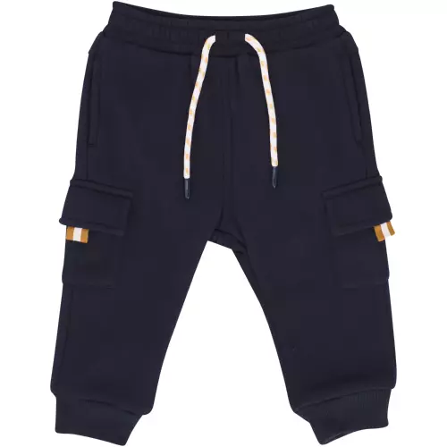 Made 4 Baby Boys Drawcord Soft Stretch Side Pocket Jogger Navy 6-12M Made 4 Baby Boys Drawcord Soft Stretch Side Pocket Jogger Navy 6-12M