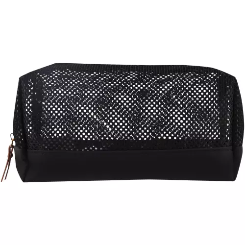 Clicks Men's Toiletry Bag Black Mesh Clicks Men's Toiletry Bag Black Mesh