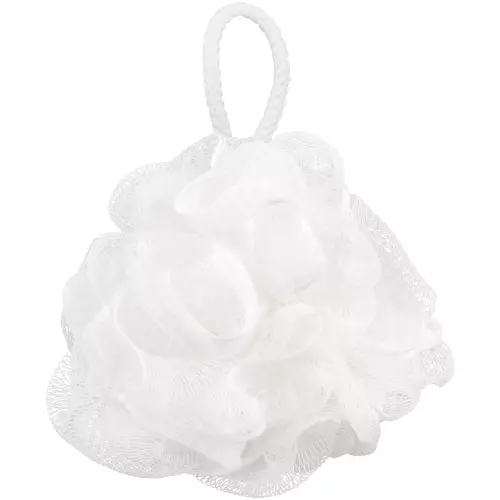 Recycled Plastic Body Puff White Recycled Plastic Body Puff White