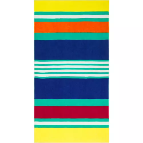 Beach Towel Striped Multi Colour 80x150cm
