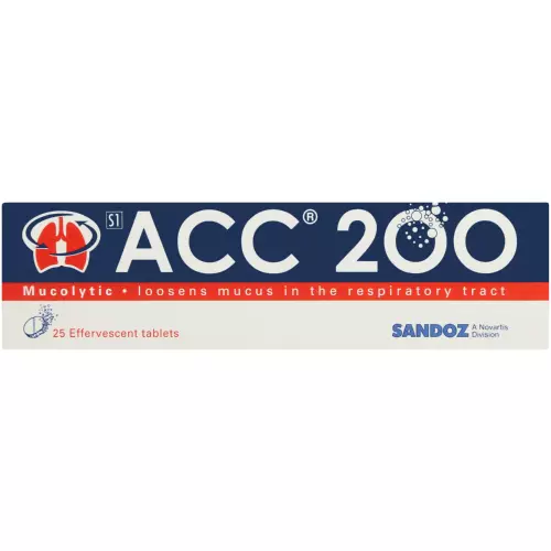 ACC 200 Effervescent Tablets 25 Tablets