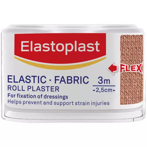 Elastoplast Elastic Fabric Roll Plaster 25mm x 3m Elastoplast Elastic Fabric Roll Plaster 25mm x 3m