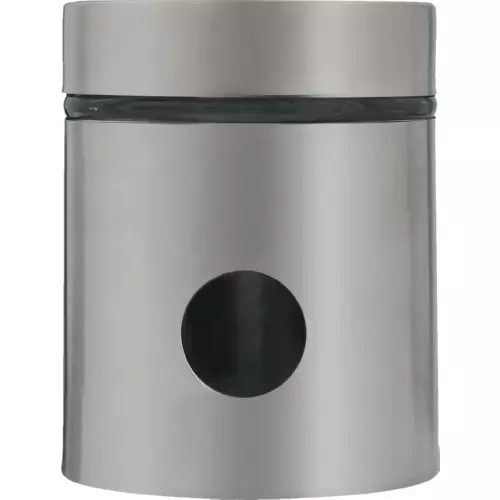Clicks Glass And Stainless Steel Dot Canister Small