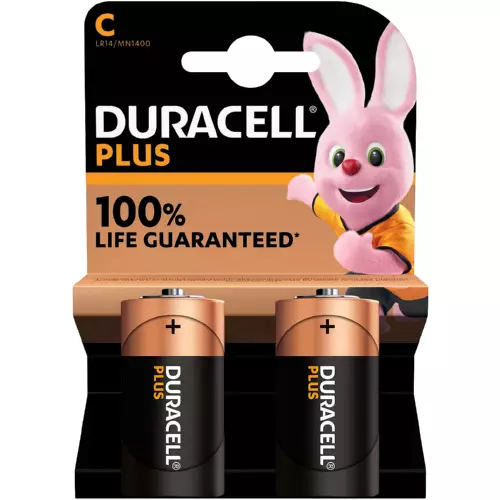 Duracell Plus Batteries C 2 Pack Duracell Plus Batteries C 2 Pack