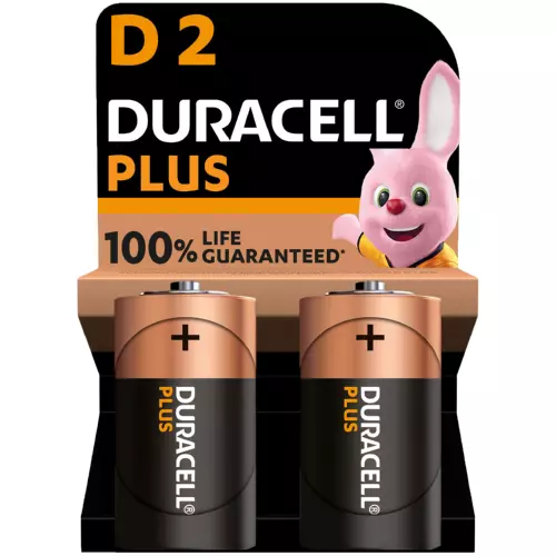 Duracell Plus Batteries D 2 Pack Duracell Plus Batteries D 2 Pack