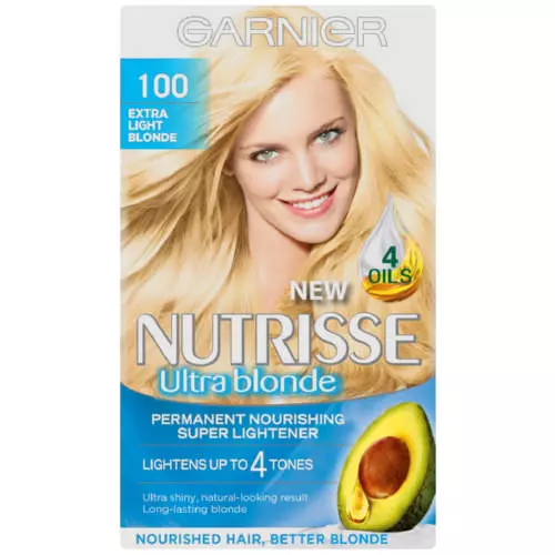 Garnier Nutrisse Truly Blonde Permanent Nourishing Hair Colour Truly Blonde Super Light Blonde 100 Garnier Nutrisse Truly Blonde Permanent Nourishing Hair Colour Truly Blonde Super Light Blonde 100