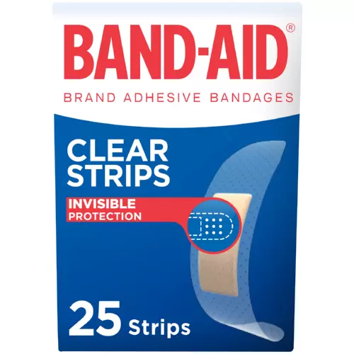 Band-Aid Clear Strips Invisible Protection Pack Of 25 Strips Band-Aid Clear Strips Invisible Protection Pack Of 25 Strips