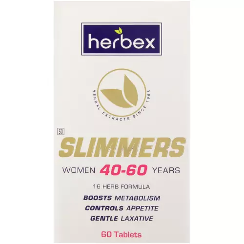 Herbex Slimmers Weight-loss Formula Women 40-60 Years 60 Tablets Herbex Slimmers Weight-loss Formula Women 40-60 Years 60 Tablets