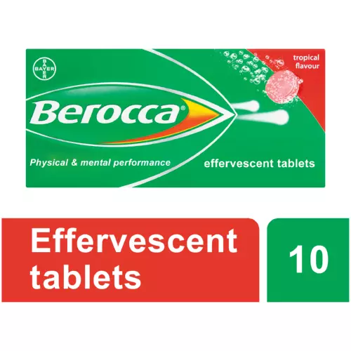 Berocca Performance Tropical 10 Effervescent Tablets