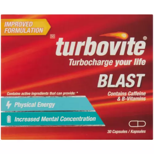Turbovite Body And Mind Energy Booster 30 Capsules