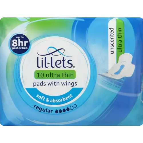 Lil-Lets Ultra Thin Pads Normal 10 Pads Lil-Lets Ultra Thin Pads Normal 10 Pads