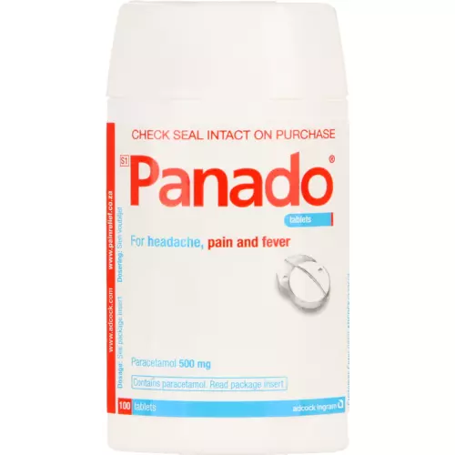 Panado Paracetamol 500mg Tablets 100 Tablets Panado Paracetamol 500mg Tablets 100 Tablets