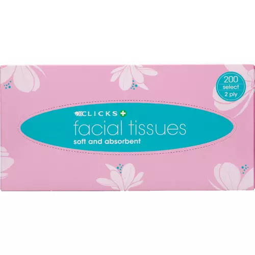 2-Ply Facial White Tissues 200 Tissues 2-Ply Facial White Tissues 200 Tissues