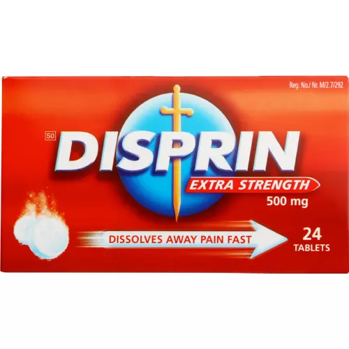 Disprin Extra Strength 500mg 24 Tablets Disprin Extra Strength 500mg 24 Tablets