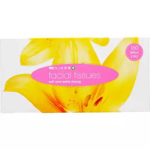 Clicks 3-Ply Facial Tissues 160 Tissues Clicks 3-Ply Facial Tissues 160 Tissues