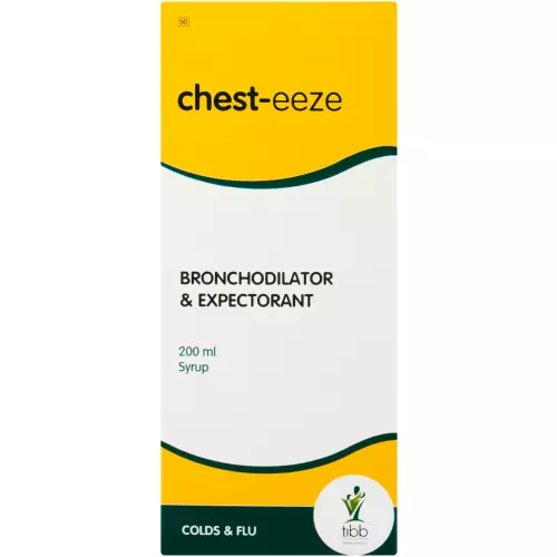 Chest-Eeze Bronchodilator & Expectorant Syrup 200ml Chest-Eeze Bronchodilator & Expectorant Syrup 200ml