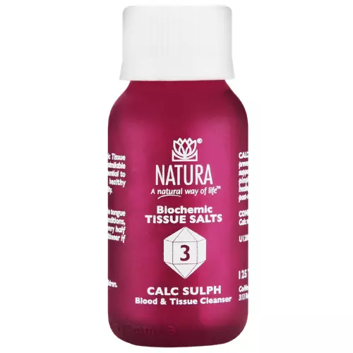 Natura Biochemic Tissue Salts Calc Sulph 125 Tablets Natura Biochemic Tissue Salts Calc Sulph 125 Tablets