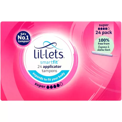 Lil-Lets Applicator Tampons Super 24 Tampons Lil-Lets Applicator Tampons Super 24 Tampons