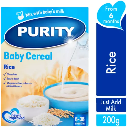 Purity First Foods Baby's First Cereal Rice 200g