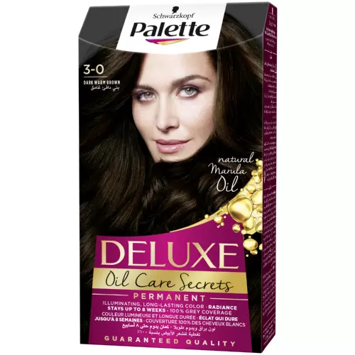 Schwarzkopf Palette Deluxe Oil-Care Colour Permanent Dark Warm Brown 3-0