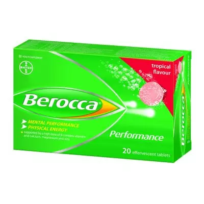Berocca Effervescent 20 Tablets Tropical Berocca Effervescent 20 Tablets Tropical