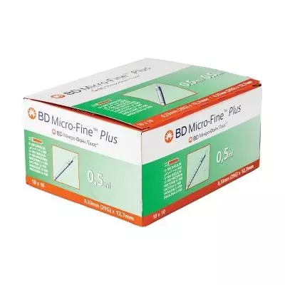 Bd Microfine Syr 0.5ml 12.7mm (29g) - 100 Bd Microfine Syr 0.5ml 12.7mm (29g) - 100