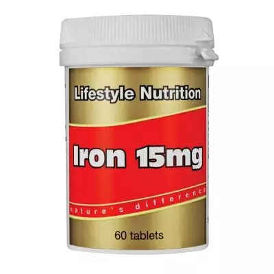 Lifestyle Iron 15mg Tabs 60's Lifestyle Iron 15mg Tabs 60's