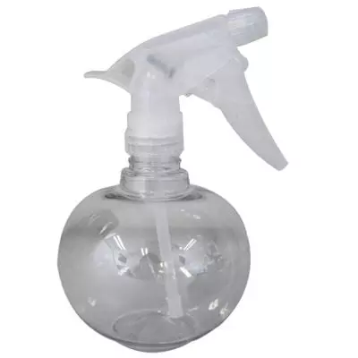 Spray Bottle Plastic Round Clear 450ml