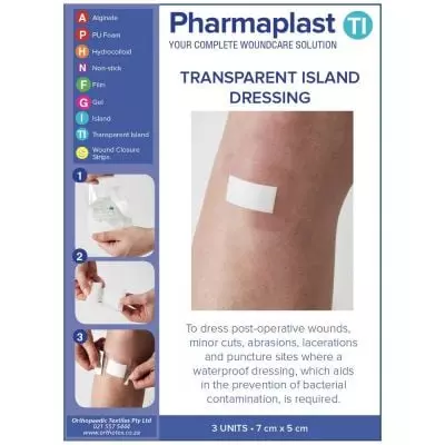 Pharmaplast Transparent 5x7cm 3's