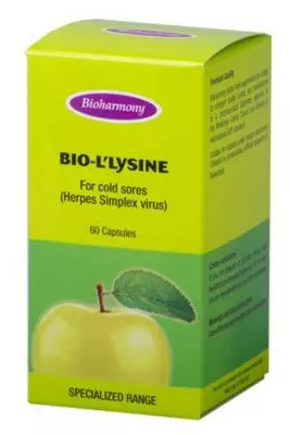 Bioharmony Bio-l'lysine 500mg 60 Capsules Bioharmony Bio-l'lysine 500mg 60 Capsules