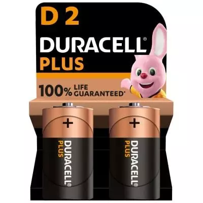 Duracell Plus D Batteries 2 Pack Duracell Plus D Batteries 2 Pack