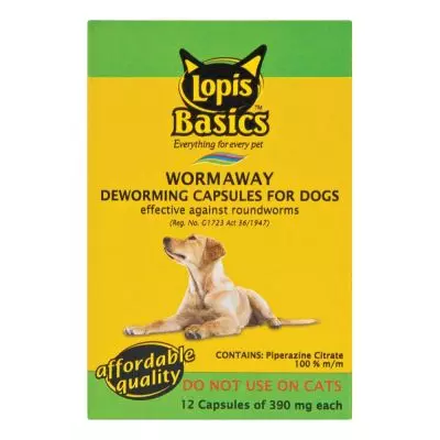 Lopis Worm Away Dogs 12 Caps Lopis Worm Away Dogs 12 Caps