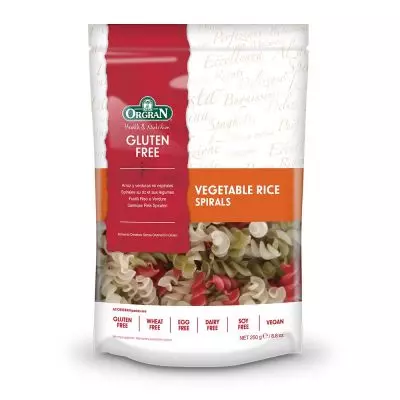 Orgran Pasta Spirals Vegetable Rice 250g Orgran Pasta Spirals Vegetable Rice 250g