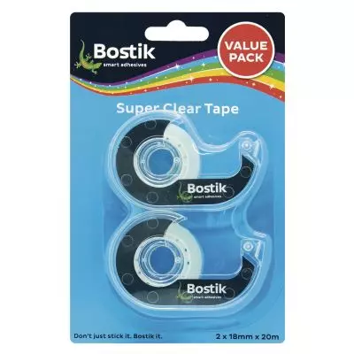 Bostik Super Clear Tape Disp 2x18mm