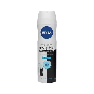 Nivea Deodorant 150ml Female Invisible For Black & White Fresh