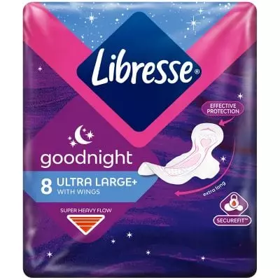 Libresse Ultra Thin 8's Goodnight Wings Libresse Ultra Thin 8's Goodnight Wings