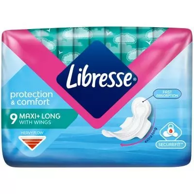 Libresse Maxi Cotton Feel 9's Super
