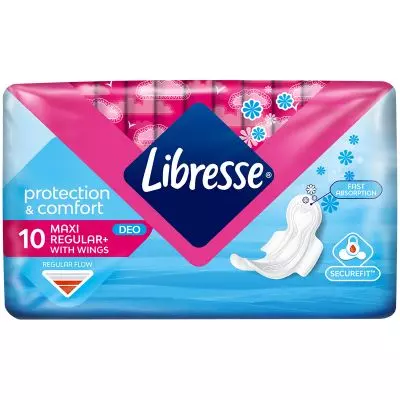 Libresse Maxi Cotton Feel 10's Normal Scented