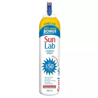 Sunlab Expr Spray SPF50 500ml Family Size