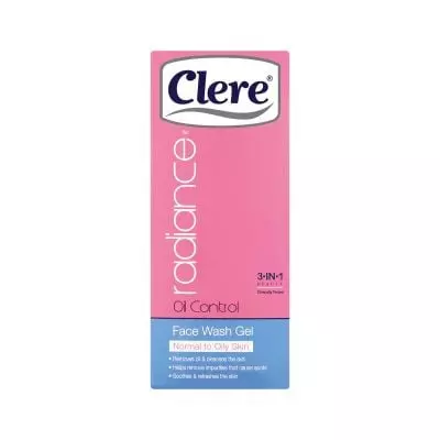 Clere Radiance Face Wash Gel 100ml Oil Control Clere Radiance Face Wash Gel 100ml Oil Control